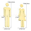ABS Male & Female Bathroom Sign Stickers DIY-WH0181-20A-2