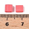 2-Hole Baking Paint Glass Seed Beads SEED-S023-17C-18-4