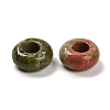 Natural Unakite European Beads G-R488-02M-2