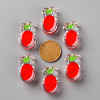Transparent Enamel Acrylic Beads TACR-S155-002F-3