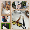 4Pcs 2 Colors Heart PU Leather Hat Clip AJEW-AR0004-87-5