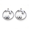 304 Stainless Steel Pendants STAS-N092-79-2