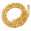 Handmade Millefiori Glass Bead Strands LAMP-J035-6mm-32-3