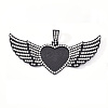 Alloy Pendant Cabochon Settings LS-PALLOY-S107-001EB-RS-1
