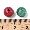 Spray Painted Acrylic Beads ACRP-Q018-8mm-M-4