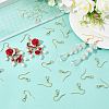 100Pcs 304 Stainless Steel Earring Hooks STAS-SC0010-42G-3