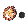 Flaming Animal Alloy Enamel Pins JEWB-G046-05B-3