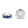 Brass Grade A Rhinestone Spacer Beads RSB036NF-14-3