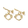 Brass Toggle Clasps KK-B129-20G-1