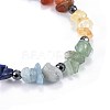 Natural & Synthetic Mixed Stone Charm Bracelets BJEW-JB04267-4