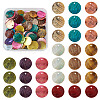 100Pcs 10 Colors Spray Paint Natural Akoya Shell Pendants SHEL-CD0001-01-1