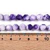 Dyed Natural White Jade Beads Strands G-T139-8mm-45R-5