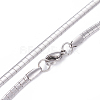 304 Stainless Steel Chain Necklaces & Bracelets Sets SJEW-E334-01A-P-4