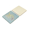 DIY Marine Animal Theme Diamond Painting Square Wood Cup Mat Kits DIY-H163-05-3