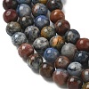 Natural Dumortierite Beads Strands G-F826-A01-4mm-8