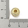 Rack Plating Brass Micro Pave Cubic Zirconia Beads KK-B091-03G-01-3