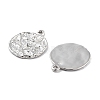 Rhodium Plated 925 Sterling Silver Pendant STER-H111-04P-2