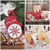 Rectangle Christmas Theme Kraft Paper Cord Display Cards CDIS-K003-02E-5