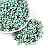 Opaque Picasso Glass Beads SEED-Q039-05A-A03-1