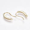 Brass Earring Hooks KK-T038-252G-2