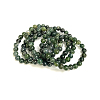 Natural Moss Agate Beads Stretch Bracelets X-BJEW-F380-01-B15-2