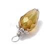 Electroplate Glass Pendants PALLOY-JF03208-5