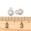 Real Platinum Plated Rhodium Plated 925 Sterling Silver Charms STER-K176-03A-P-4