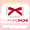 Bowknot Polyester Alligator Hair Clips AJEW-CP0008-35A-2