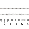 Non-Tarnish 304 Stainless Steel Dapped Chain Necklace for Men Women NJEW-E076-02P-2
