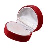 Heart Shape Velvet Ring Boxes X-VBOX-G002-10-2