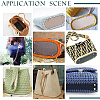   4Pcs 4 Colors Litchi Grain PU Leather Bag Bottoms FIND-PH0007-08-3