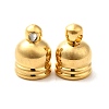 Rack Plating Brass Cord Ends KK-Q772-24G-1