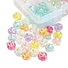 160Pcs 8 Colors Transparent Acrylic Beads MACR-YW0001-91-4