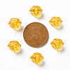 Transparent Acrylic Beads TACR-S154-15B-81-3