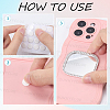2Pcs Alloy Rhinestones & Glass Makeup Mirror for Phone Cases Phone AJEW-SC0003-75D-4