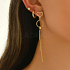 Stainless Steel Ring Tassel Earrings Sets OV1980-3-3