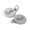 304 Stainless Steel Charms STAS-Q201-T448P-2
