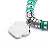 Handmade Polymer Clay Heishi Stretch Bracelet Sets BJEW-JB08767-7