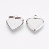 Tarnish Resistant 304 Stainless Steel Pendant Cabochon Settings STAS-F167-22P-2
