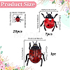 28Pcs 3 Styles PVC Ladybug Display Decoration DJEW-GA0001-93-2