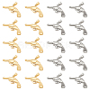 DICOSMETIC 8Pcs 2 Colors 304 Stainless Steel Pendants STAS-DC0010-07-1