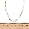 Natural Cultured Freshwater Pearl Rice Beaded Chain Necklaces NJEW-JN06404-4