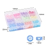600Pcs 12 Colors Transparent Acrylic Beads TACR-YW0001-34-3