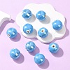 Glazed Porcelain Beads X-PORC-D001-18mm-12-2
