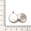 304 Stainless Steel Locket Pendants STAS-M334-01A-AS-3