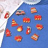 16Pcs 8 Styles Fire Safety Theme Alloy Enamel Pendants ENAM-YW0009-35-4