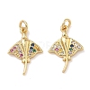 Brass Micro Pave Cubic Zirconia Pendants KK-A291-12H-G02-1