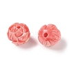 Synthetic Shell Dyed Carved Beads SHEL-H005-21-2