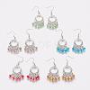 Tibetan Style Chandelier Earrings EJEW-JE00535-1