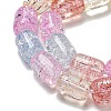 Transparent Crackle Glass Beads Strands GLAA-NH0001-04A-3